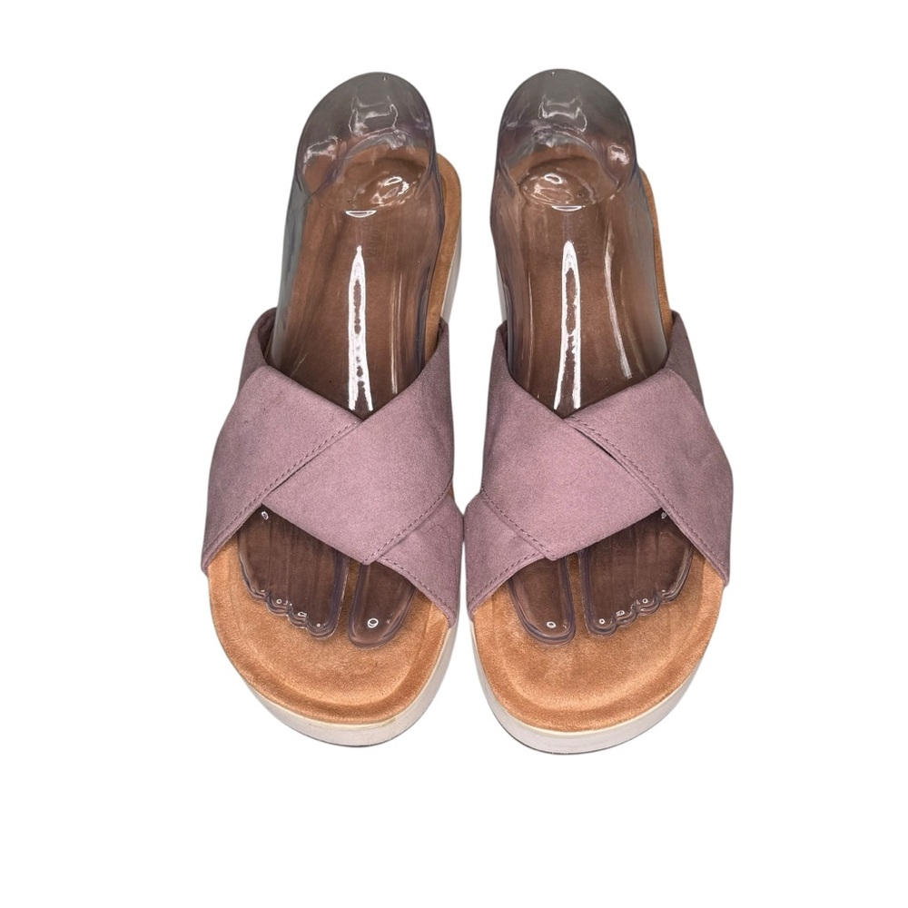 Koolaburra by Ugg  Women’s Carenza Mauve/ Pink Slide Sandals Size 9 Comfy EUC